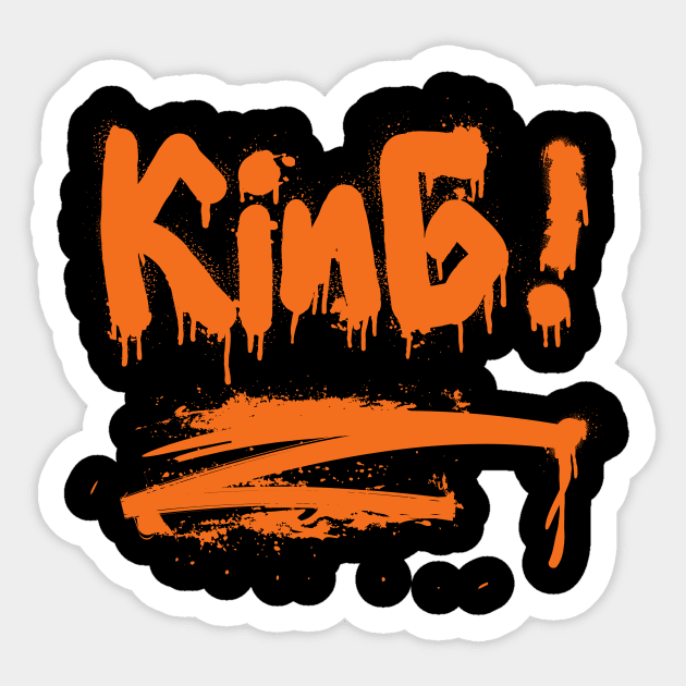 GRAFFITI KING TAG DESIGN Sticker by The C.O.B. Store